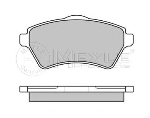 MEYLE - 025 236 1517 - Комплект тормозных колодок, дисковый тормоз (Тормозная система)