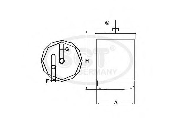 SCT GERMANY - ST 6061 - Топливный фильтр (Система подачи топлива)