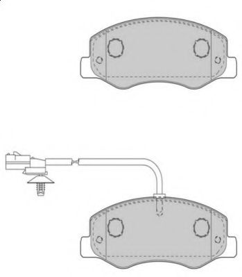 NECTO - FD7510V - Комплект тормозных колодок, дисковый тормоз (Тормозная система)