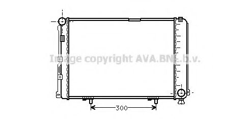 AVA QUALITY COOLING - MS2067 - Радиатор, охлаждение двигателя (Охлаждение)