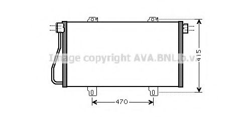 AVA QUALITY COOLING - RT5352 - Конденсатор, кондиционер (Кондиционер)