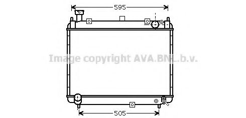 AVA QUALITY COOLING - TO2233 - Радиатор, охлаждение двигателя (Охлаждение)