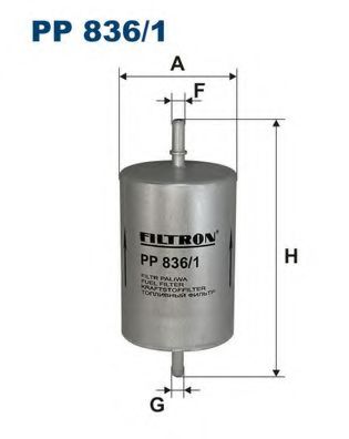 FILTRON - PP836/1 - Топливный фильтр (Система подачи топлива)