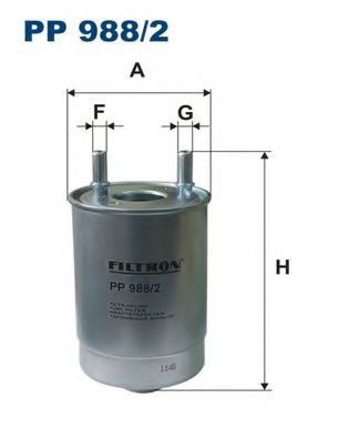 FILTRON - PP988/2 - Топливный фильтр (Система подачи топлива)