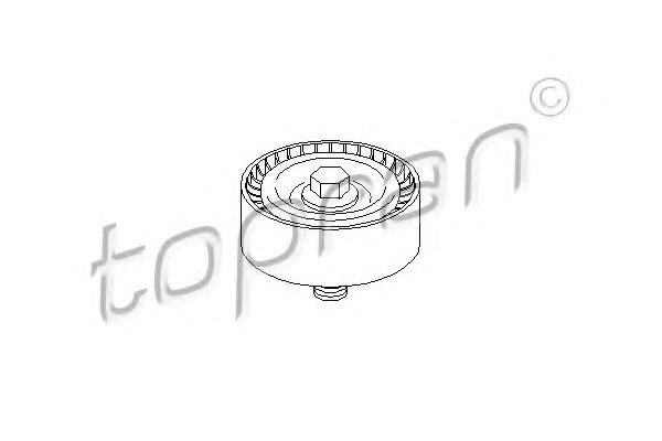 TOPRAN - 722 418 - Паразитный / ведущий ролик, поликлиновой ремень