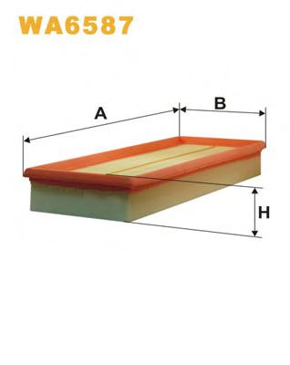 WIX FILTERS - WA6587 - Воздушный фильтр (Система подачи воздуха)