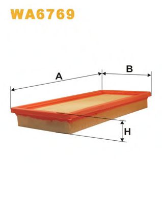 WIX FILTERS - WA6769 - Воздушный фильтр (Система подачи воздуха)