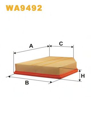 WIX FILTERS - WA9492 - Воздушный фильтр (Система подачи воздуха)