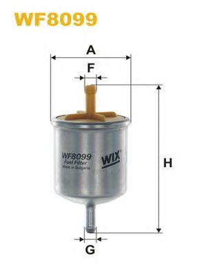 WIX FILTERS - WF8099 - Топливный фильтр (Система подачи топлива)