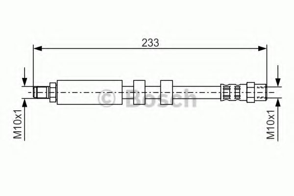 BOSCH - 1 987 476 418 - Тормозной шланг (Тормозная система)