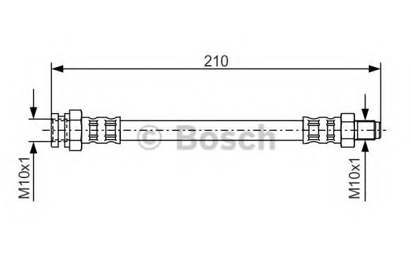 BOSCH - 1 987 476 502 - Тормозной шланг (Тормозная система)