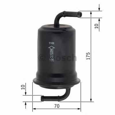 BOSCH - 0 450 905 957 - Топливный фильтр (Система подачи топлива)