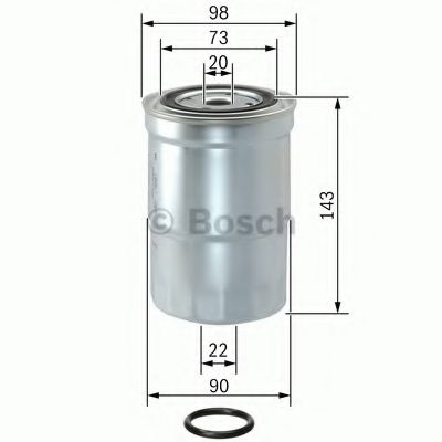 BOSCH - 1 457 434 459 - Топливный фильтр (Система подачи топлива)