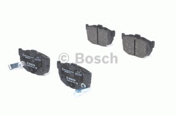 BOSCH - 0 986 424 418 - Комплект тормозных колодок, дисковый тормоз (Тормозная система)