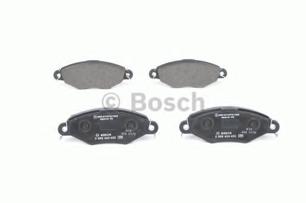 BOSCH - 0 986 424 453 - Комплект тормозных колодок, дисковый тормоз (Тормозная система)