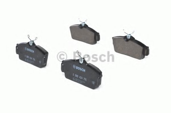 BOSCH - 0 986 424 781 - Комплект тормозных колодок, дисковый тормоз (Тормозная система)