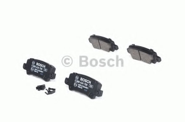 BOSCH - 0 986 424 790 - Комплект тормозных колодок, дисковый тормоз (Тормозная система)