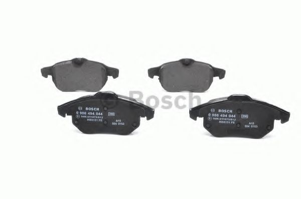 BOSCH - 0 986 494 044 - Комплект тормозных колодок, дисковый тормоз (Тормозная система)