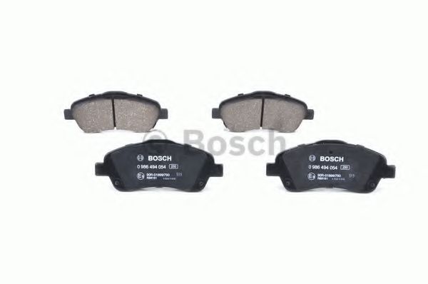 BOSCH - 0 986 494 054 - Комплект тормозных колодок, дисковый тормоз (Тормозная система)