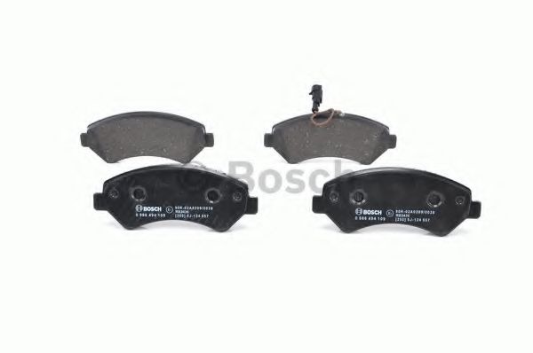 BOSCH - 0 986 494 109 - Комплект тормозных колодок, дисковый тормоз (Тормозная система)