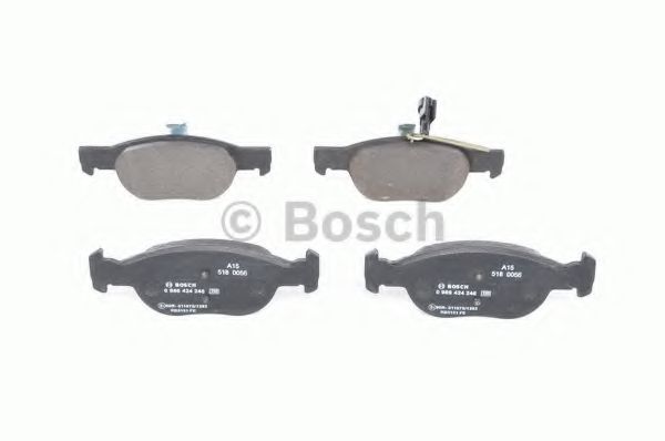 BOSCH - 0 986 424 246 - Комплект тормозных колодок, дисковый тормоз (Тормозная система)