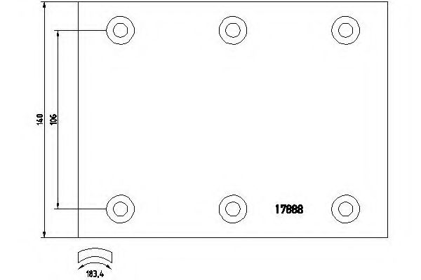 TEXTAR - 1788802 - Комплект тормозных башмаков, барабанные тормоза (Тормозная система)