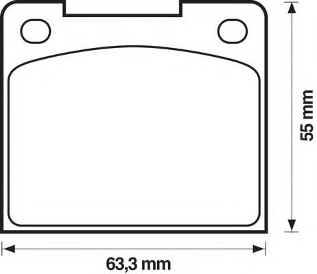 BENDIX - 571204B - Комплект тормозных колодок, дисковый тормоз