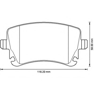 BENDIX - 573220B - Комплект тормозных колодок, дисковый тормоз