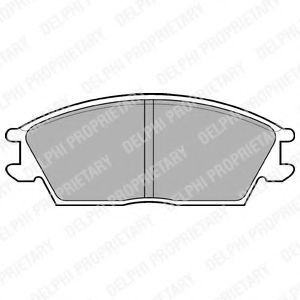 DELPHI - LP704 - Комплект тормозных колодок, дисковый тормоз (Тормозная система)