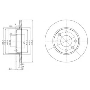 DELPHI - BG3364 - Тормозной диск (Тормозная система)