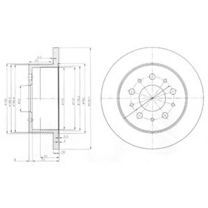 DELPHI - BG3853 - Тормозной диск (Тормозная система)