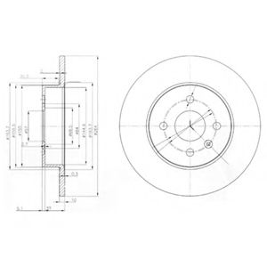 DELPHI - BG3885 - Тормозной диск (Тормозная система)