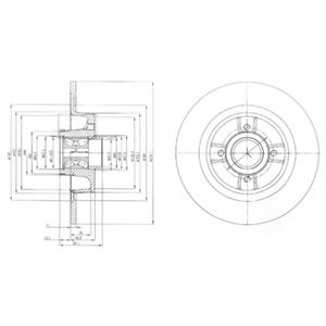 DELPHI - BG9029RS - Тормозной диск (Тормозная система)