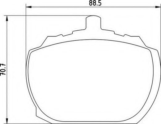 MAGNETI MARELLI - 363700200571 - Комплект тормозных колодок, дисковый тормоз (Тормозная система)