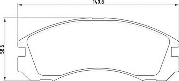 MAGNETI MARELLI - 363700203025 - Комплект тормозных колодок, дисковый тормоз (Тормозная система)