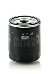 MANN-FILTER - W 712/6 - Масляный фильтр (Смазывание)