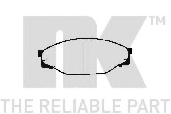 NK - 224533 - Комплект тормозных колодок, дисковый тормоз (Тормозная система)