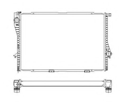 NRF - 55322 - Радиатор, охлаждение двигателя (Охлаждение)