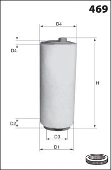 MECAFILTER - EL3954 - Воздушный фильтр (Система подачи воздуха)