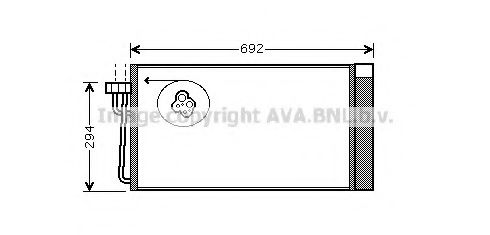 AVA QUALITY COOLING - BWA5273 - Конденсатор, кондиционер