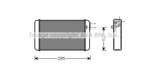 AVA QUALITY COOLING - OLA6116 - Теплообменник, отопление салона (Отопление / вентиляция)