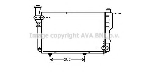 AVA QUALITY COOLING - PE2096 - Радиатор, охлаждение двигателя (Охлаждение)