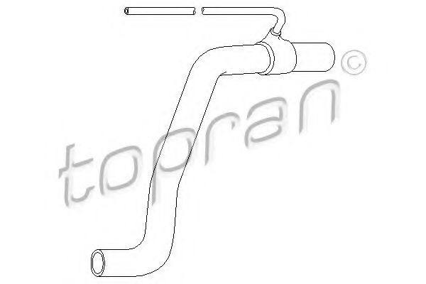 TOPRAN - 107 346 - Шланг радиатора (Охлаждение)