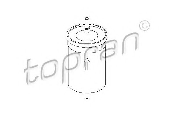 TOPRAN - 103 174 - Топливный фильтр (Система подачи топлива)