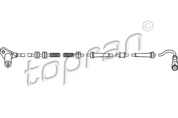 TOPRAN - 722 662 - Датчик, частота вращения колеса