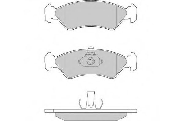 E.T.F. - 12-0671 - Комплект тормозных колодок, дисковый тормоз (Тормозная система)