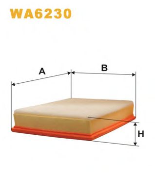 WIX FILTERS - WA6230 - Воздушный фильтр (Система подачи воздуха)