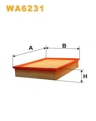 WIX FILTERS - WA6231 - Воздушный фильтр (Система подачи воздуха)