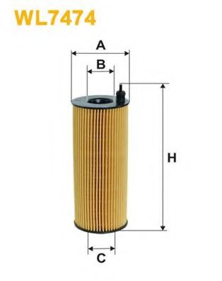 WIX FILTERS - WL7474 - Масляный фильтр (Смазывание)