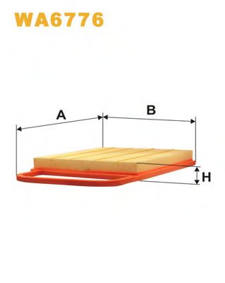 WIX FILTERS - WA6776 - Воздушный фильтр (Система подачи воздуха)